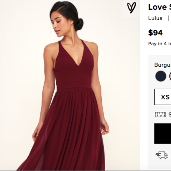 Lulus Dresses & Skirts - SOLD Beautiful Lulus Burgundy Dress EUC